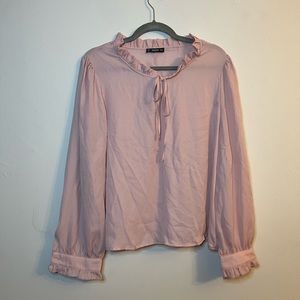 Pink Blouse with Tie